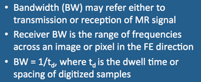 Receiver Bandwidth