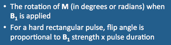 MRI flip angle