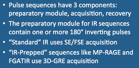 IR-prepped MR sequence