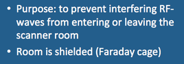 MRI Radiofrequency shielding, Faraday cage