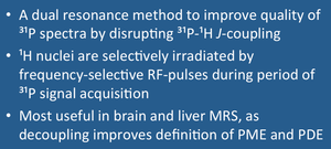 decoupling MRS