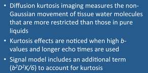 diffusion kurtosis imaging