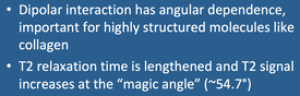 Magic angle NMR MRI