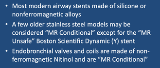 airway devices MR safety